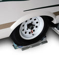 SINGLE AXLE TIRE LOCKING CHOCK