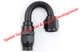 Fragola -8AN Real Street x 180 Degree Hose End Black For PTFE Hose