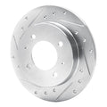 DFC 97-06 Hyundai Elantra Rear Left Drilled & Slotted Silver Brake Rotor