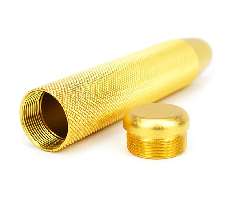 NRG Shift Knob Knurl Hidden Gem Long Gold