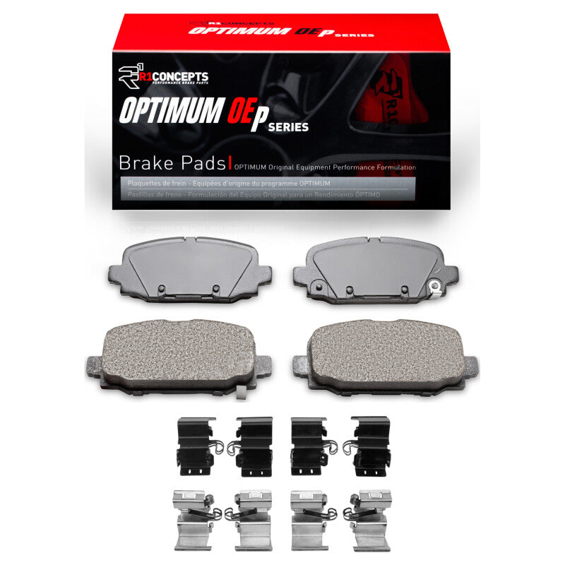 R1 2017-2025 Jeep Compass Rear R1 Optimum OE Pads & Hardware Kit