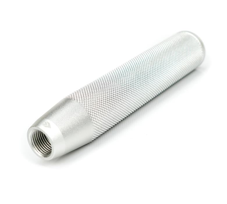 NRG Shift Knob Knurl Hidden Gem Long Silver