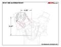 SBC Billet Alternator Br acket for Long Water Pum