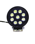~(2 lbs. 6X5X3)~ 4 Inch Work Light 27 Watt Spot RGB Accent Fracture Series Quad-Lock/Interlock Quake LED