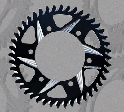 Vortex Racing Aluminum Rear Sprocket 525 47 Tooth- Black