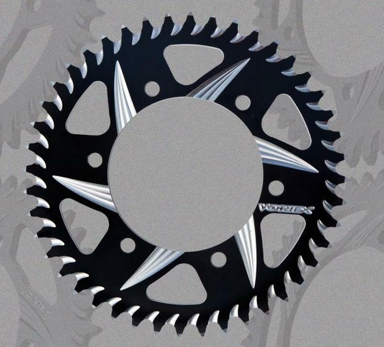 Vortex Racing Aluminum Rear Sprocket 525 47 Tooth- Black