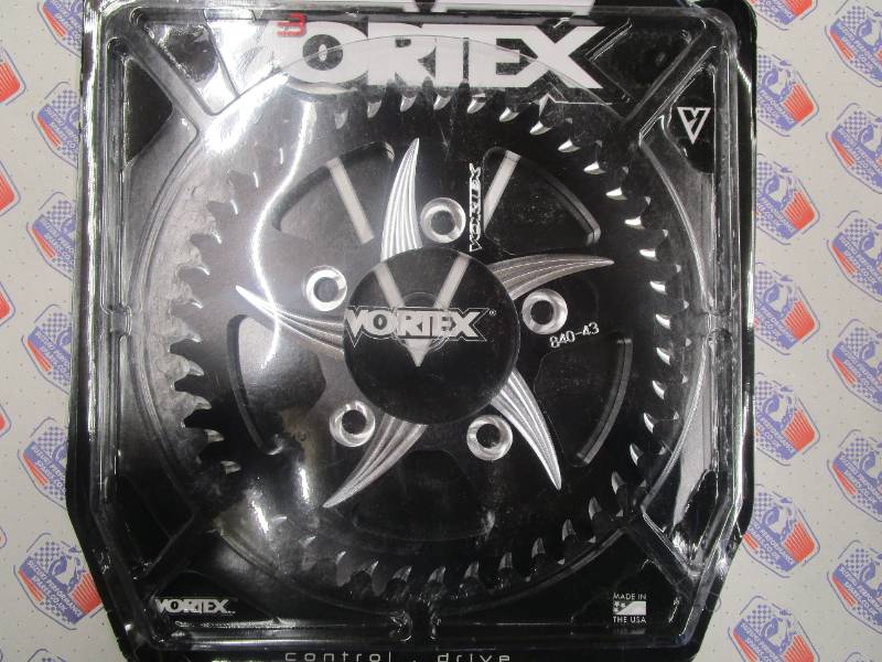 Vortex Racing Aluminum Rear Sprocket 530 44 Tooth- Black