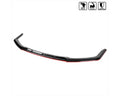 HATCHBACK FRONT BUMPER LIP GLOSSY BLACK WITH RED TRIM