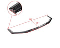 HATCHBACK FRONT BUMPER LIP GLOSSY BLACK WITH RED TRIM