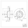 R1 Concepts Brake Rotor Fits Porsche Boxster