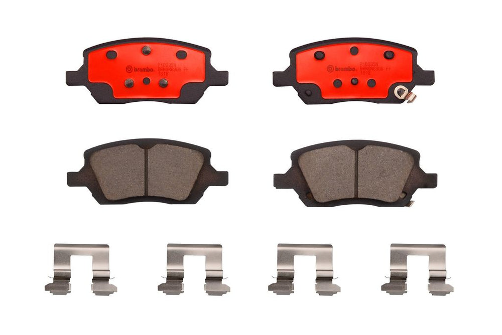 Brembo 05-08 Chevrolet Uplander/05-06 Pontiac Montana Rear Premium NAO Ceramic OE Equivalent Pad