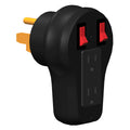50A RV MALE TO (2) 15A FEMALE RESETTABLE CIRCUIT BREAKER ADAPTER