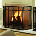 MISSION STYLE FIREPLACE SCREEN