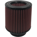 Air Filter For Intake Kits 75-5017 Oiled Cotton Cleanable Red S&B