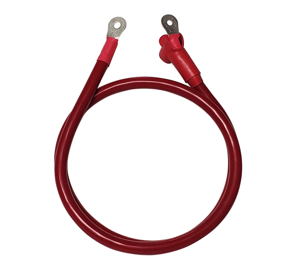 ALT CHARGE WIRE 0G 4 FT W/2 5/16 EYELETS
