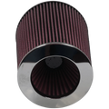 Air Filter For Intake Kits 75-2514-4 Oiled Cotton Cleanable Red S&B