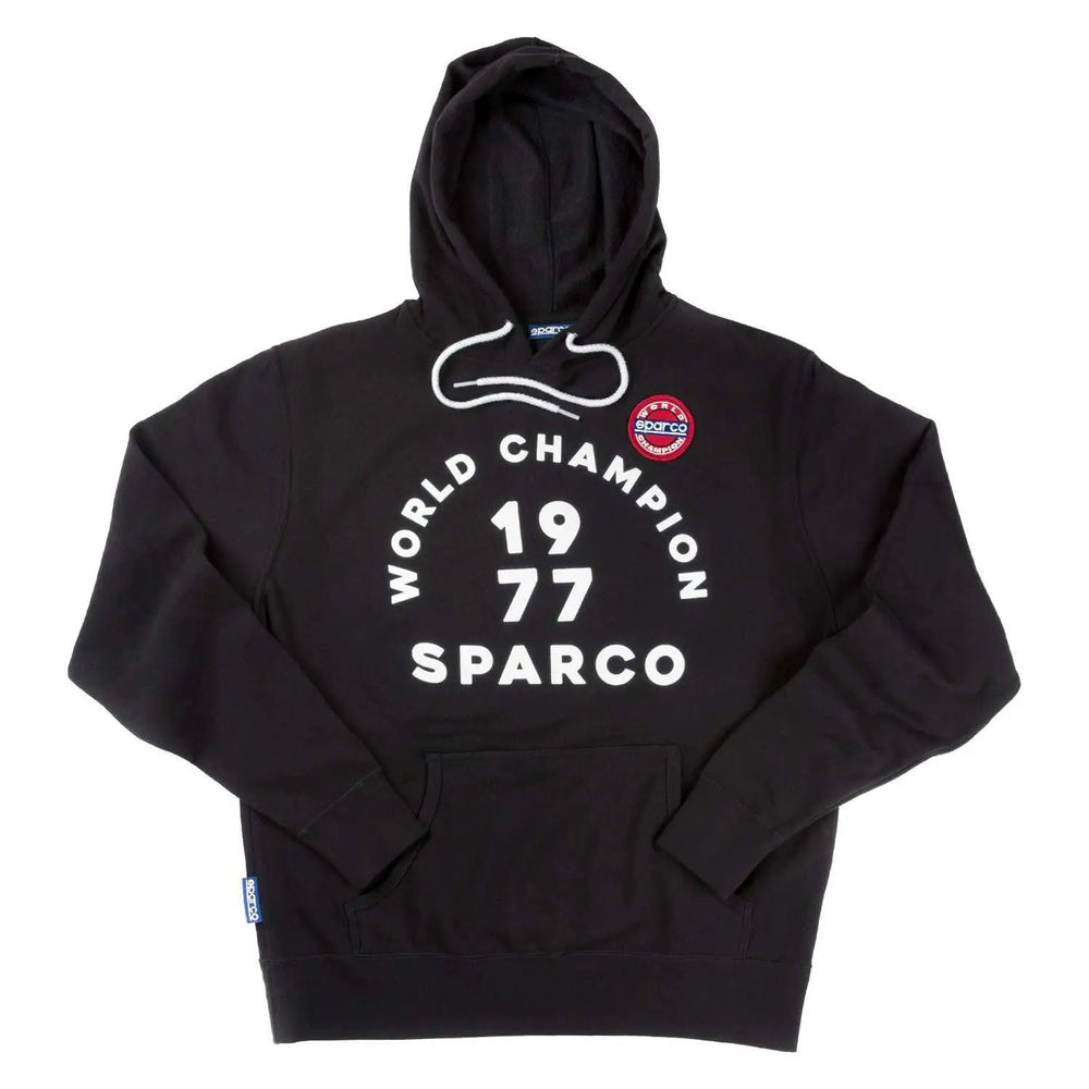 Sparco Sweatshirt Hooded 77 Black XLRG