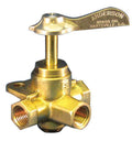 3WAY VALVECLICK 1/4IN FNPT BRASS