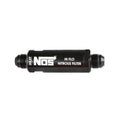 In-Line Hi-Flow Nitrous Filter 8An Black High Pressure Nitrous Filter -8An X -8An In-Line Billet Aluminum (140 Micron) NOS