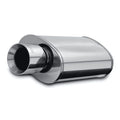MagnaFlow Muffler Red Pack Series Glasspack 4in Rd 26in Body Length 2.5in/2.5in Inlet/Outlet