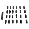 LUG NUTS 24PK 6LUG 121.50 ET SPLINE WIK+LOCKS BLACK