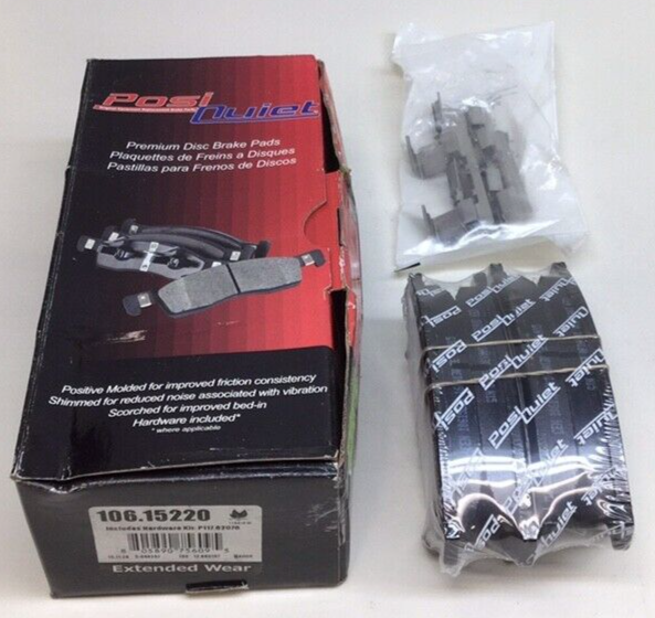 Centric Posi-Quiet Extended Wear Brake Pads w/Shims & Hardware - Front