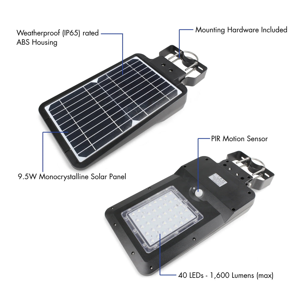 SOLAR & LED FLOODLIGHT 1600LM
