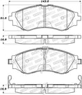 Street Brake Pads w/Shims and Hardware