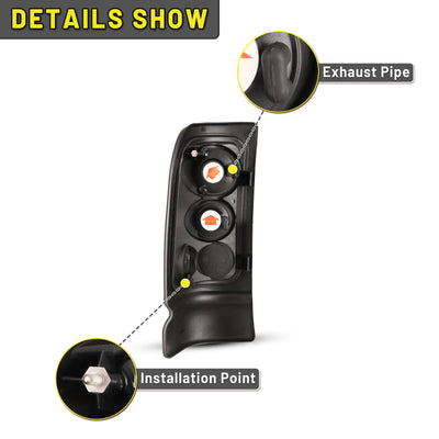 Winjet black tail light
