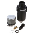 Moroso Breather Tank/Catch Can -10An Male Inlet - Black Polyethylene