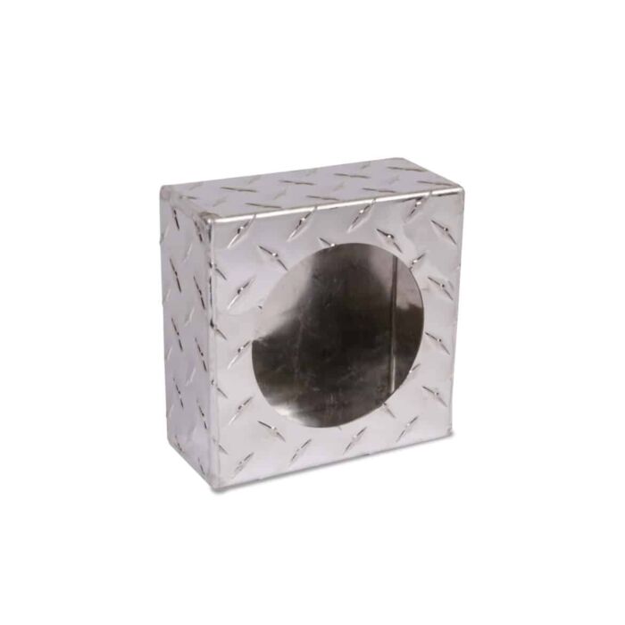 ALUMINUM SINGLE MOUNTING BOX 4IN ROUND HOLE