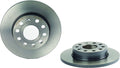 Brembo 2008 Audi A3/2010 VW Golf/05-10 Jetta/06-09 Rabbit Rear Premium UV Coated OE Equivalent Rotor