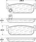 Street Brake Pads w/Shims and Hardware