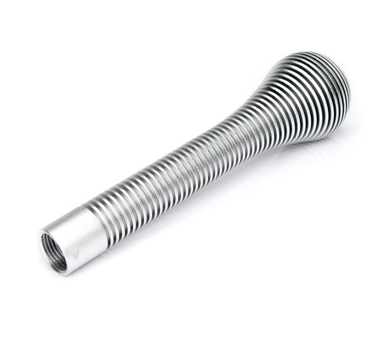 NRG Shift Knob Heat Sink Bubble Head Long Silver