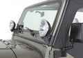 Rampage 1997-2006 Jeep Wrangler(TJ) Windshield Hinge Light Bracket - Black