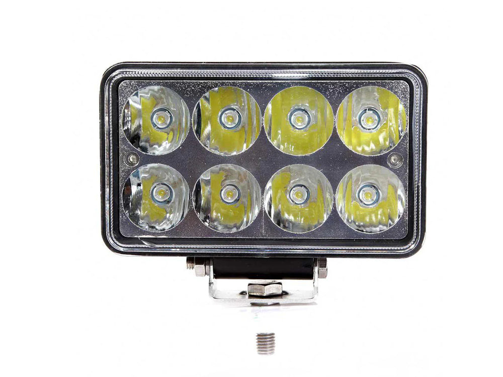 ~(2 lbs. 7X5X4)~ 4x7 Inch Work Light/Headlight 24 Watt High/Low Tempest Series Quake LED