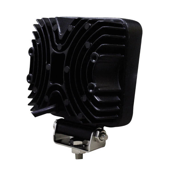 ~(2 lbs. 6X5X2)~ 4 Inch Work Light 27 Watt 60 Degree Warm Flood Fracture Series Quake LED
