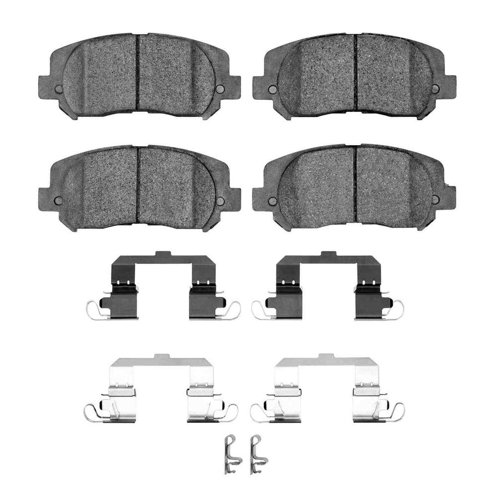R1 14-22 Jeep Cherokee Front Semi Met Brake Pads and Hardware Kit