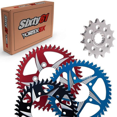Vortex Racing Aluminum Rear Sprocket 520 49 Tooth- Blue