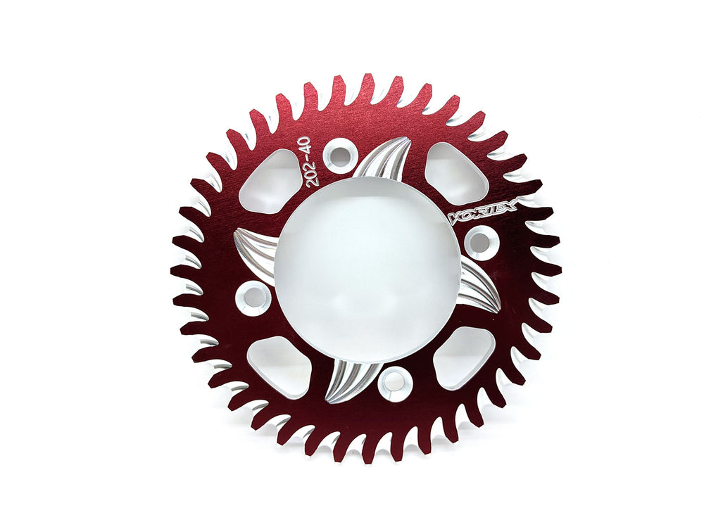 Vortex Racing Aluminum Rear Sprocket 525 38 Tooth- Silver