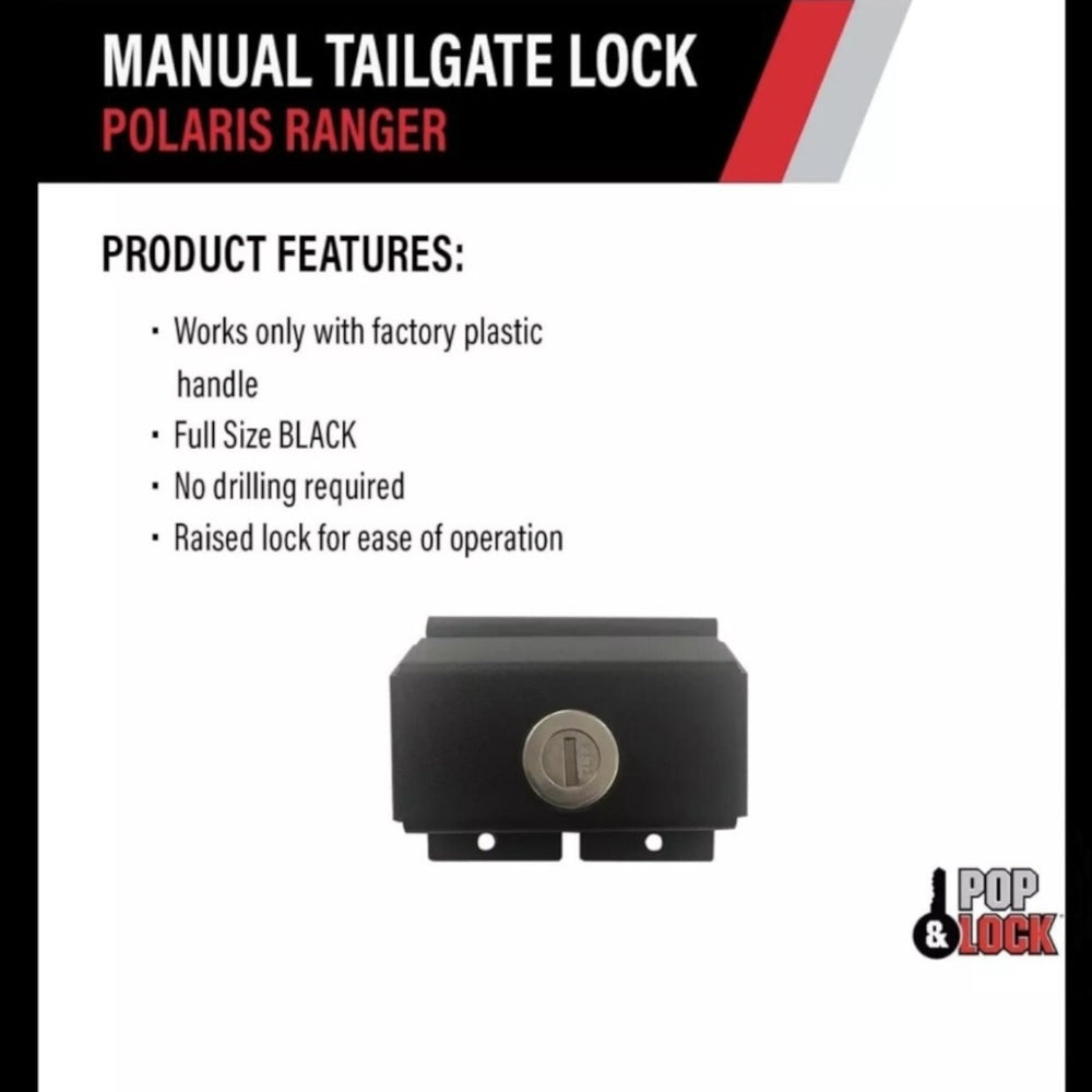 Polaris Ranger 1000 XP Manual Tailgate Lock