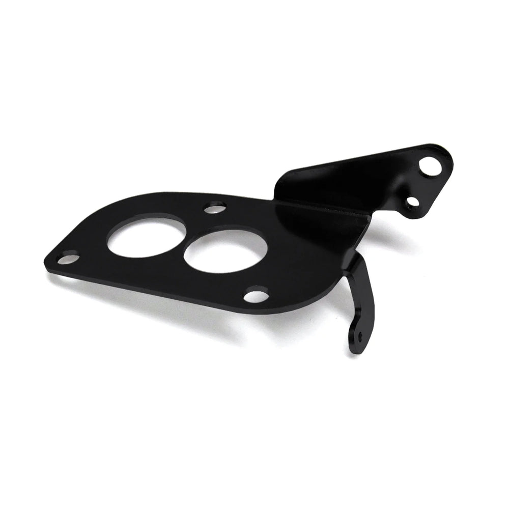 CABLE BRACKET; 3 BOLT STROMBERG STYLE CARBURETORS; BLACK SS BRACKET ONLY