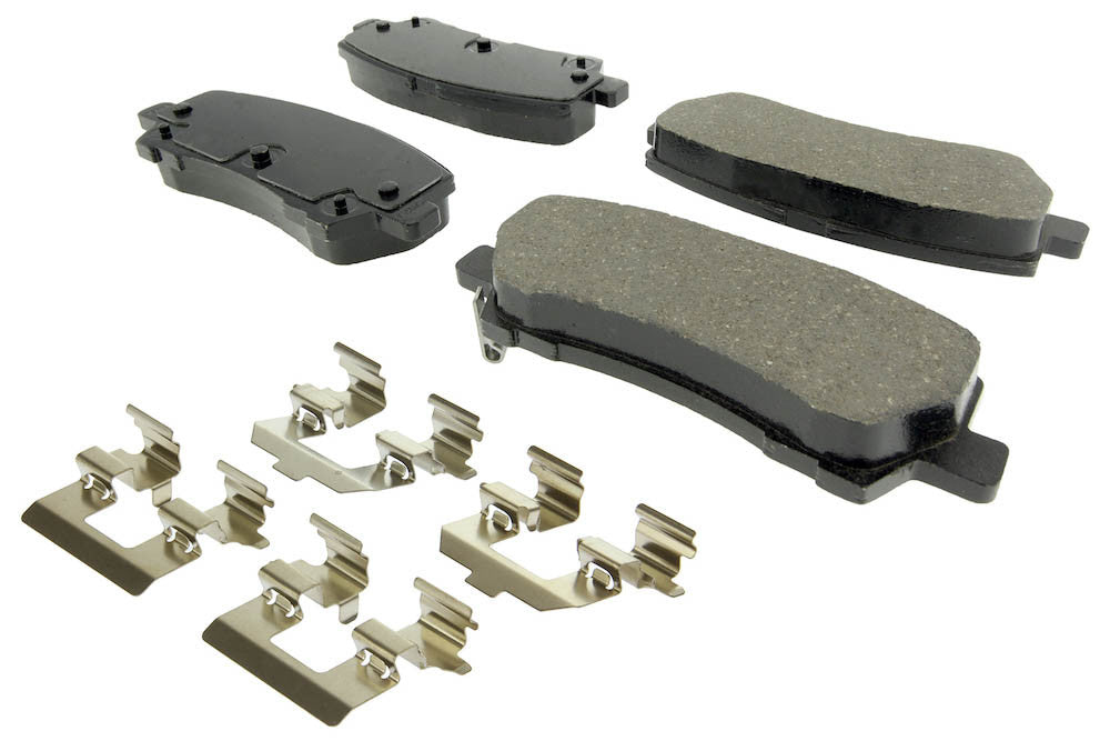 Stoptech Posi-Quiet Ceramic Brake Pads with Hardware Rear Ford Mustang EcoBoost (Performance Package
