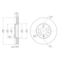 DFC 03-11 Cadillac BLS (Mexico) Front GeoSPEC Coated Rotor