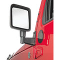 Left & Right Black Mirror Relocation Bracket Set for Jeep 2007-2018 JK Wrangler RT Off Road