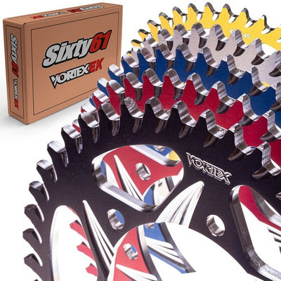 Vortex Racing Aluminum Rear Sprocket 520 48 Tooth- Green