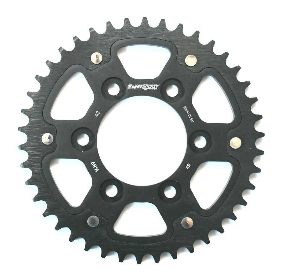 Vortex Racing Aluminum Rear Sprocket 525 42 Tooth- Silver
