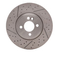 DFC 07-15 Mini Cooper Clubman Front Drilled Brake Rotor and Slotted