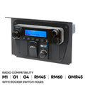 Rugged Radios Polaris XP1 Mount Kit - M1 / G1 / RM60 / GMR45 - Motorola CM300D/Vertex VX2200