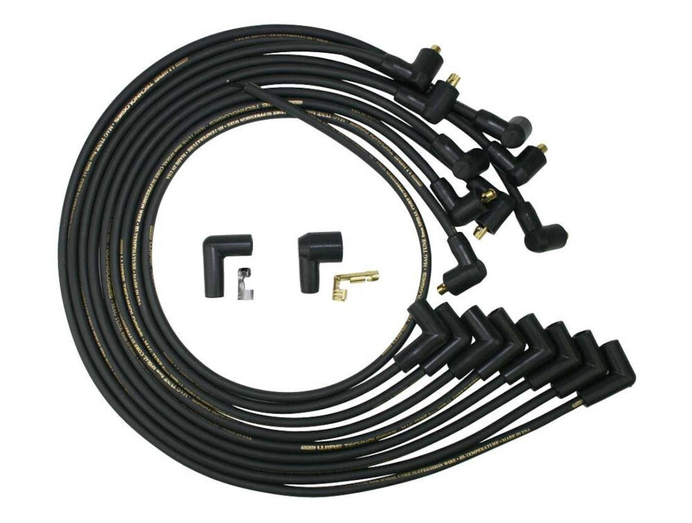 Moroso BBC Non-HEI Crab Cap Mag Tune 90 Degree Ignition Wire Set
